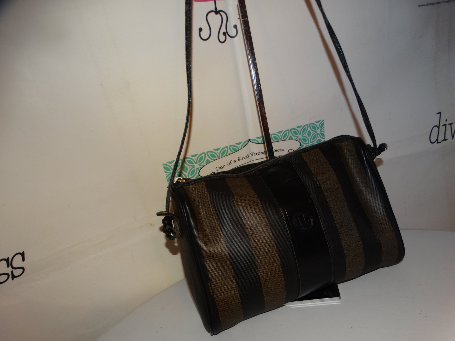 Vintage Authentic Fendi Crossbody Purse Size L