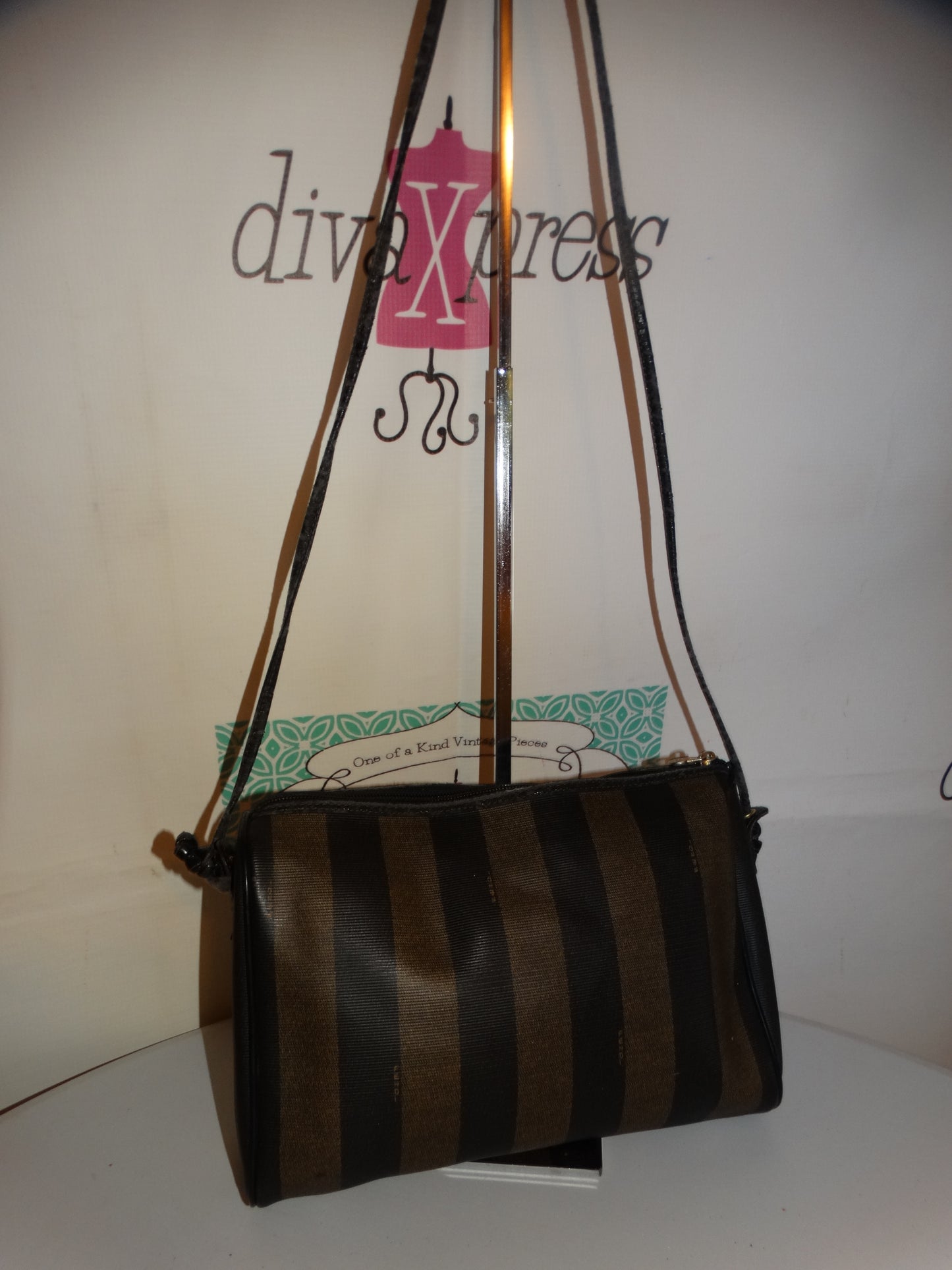 Vintage Authentic Fendi Crossbody Purse Size L