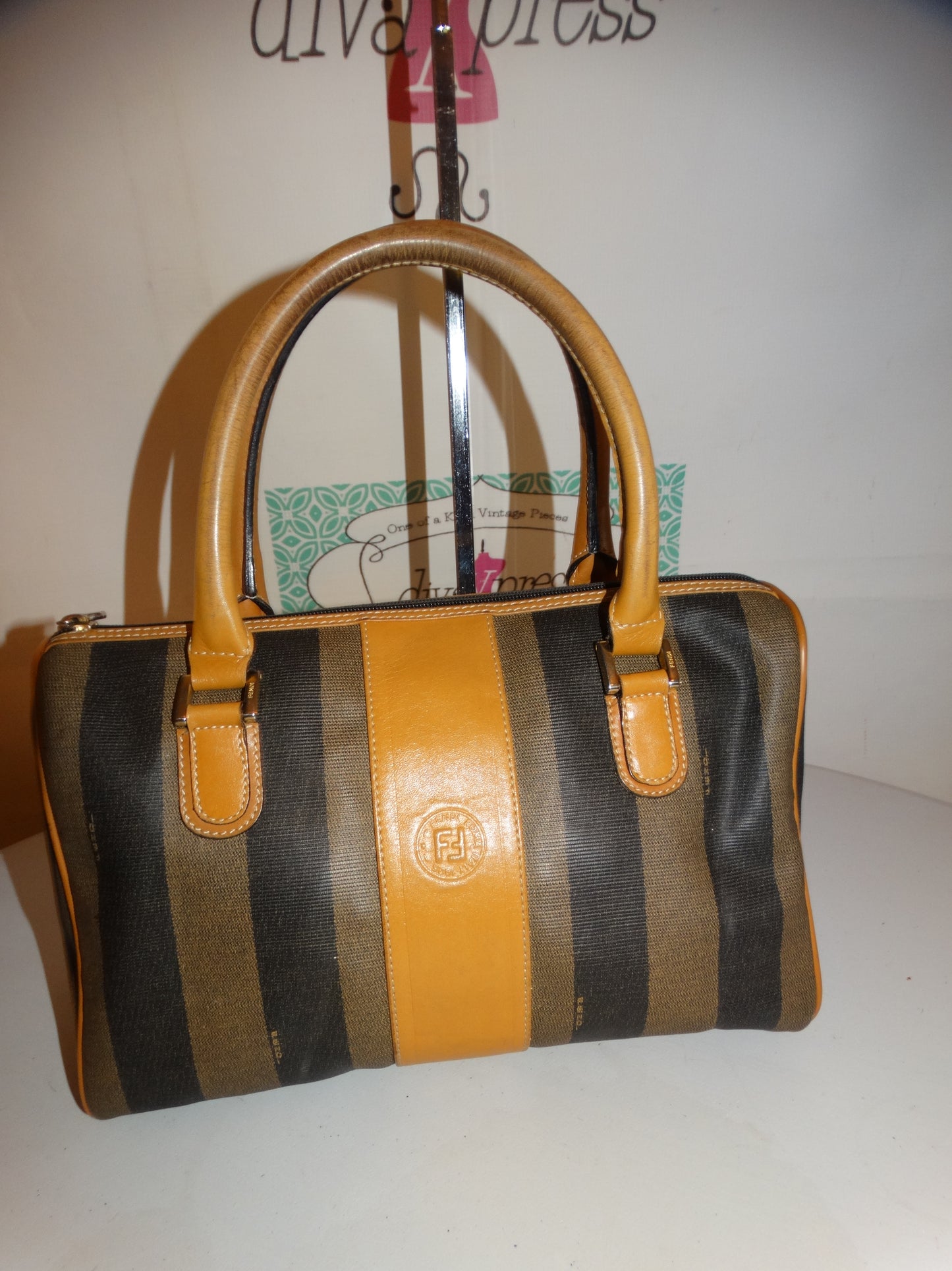 Vintage Authentic Fendi Dr. Purse Size L