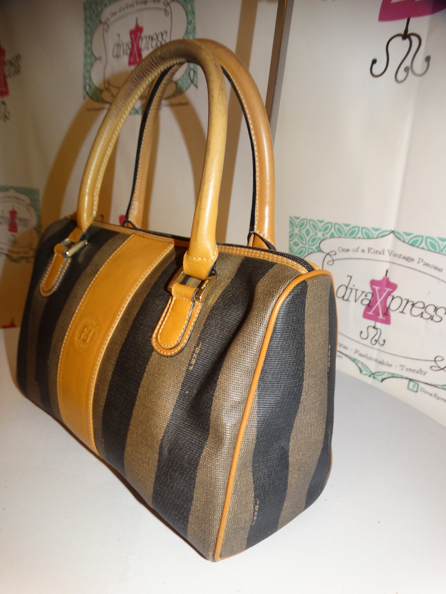 Vintage Authentic Fendi Dr. Purse Size L