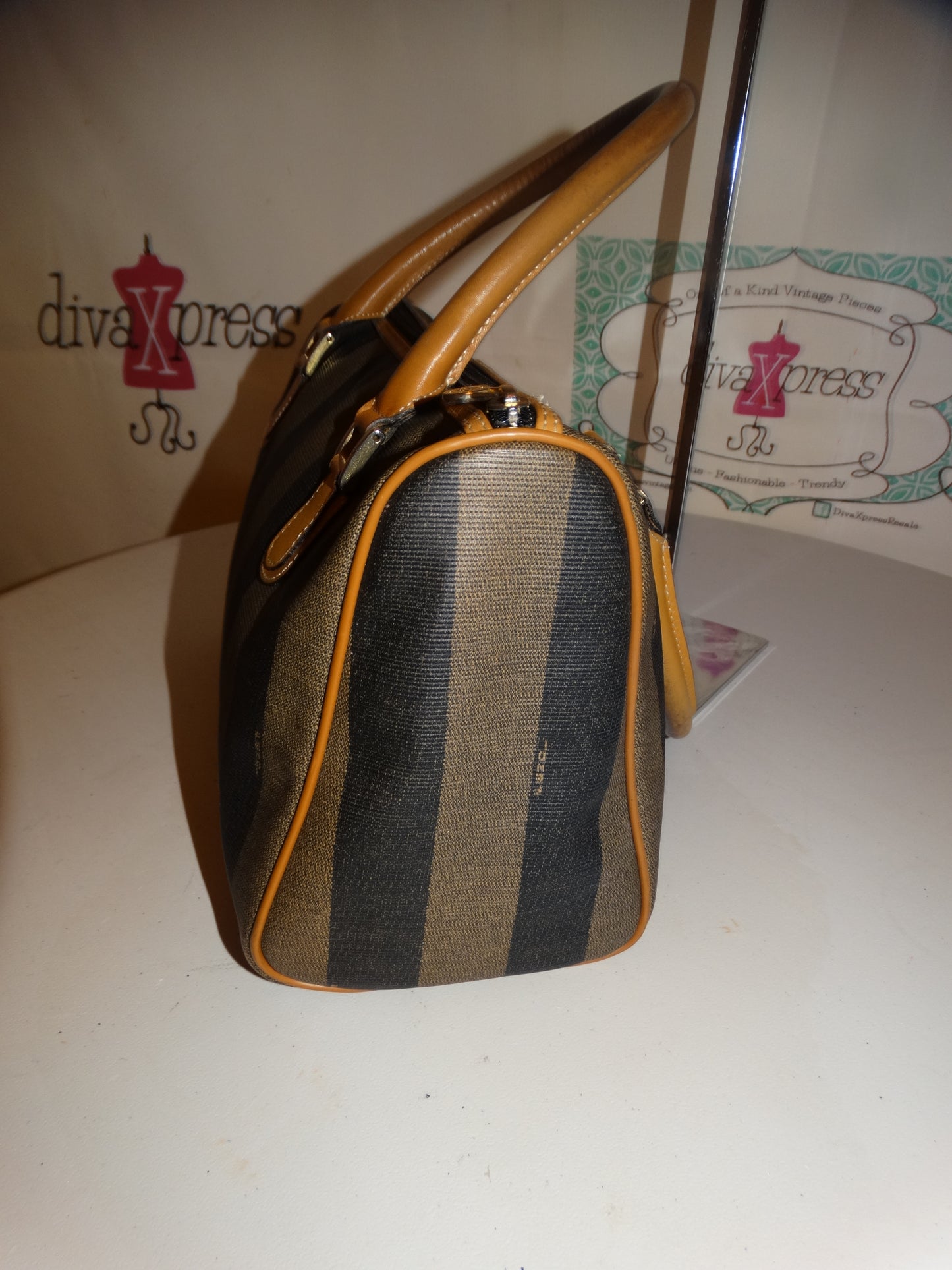 Vintage Authentic Fendi Dr. Purse Size L