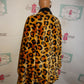 Faux Fur Leopard Throw Size  1X-3x