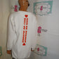 White Heart SweatShirt Size M