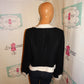 Vintage Spigel Black/White Blazer Jacket Size L