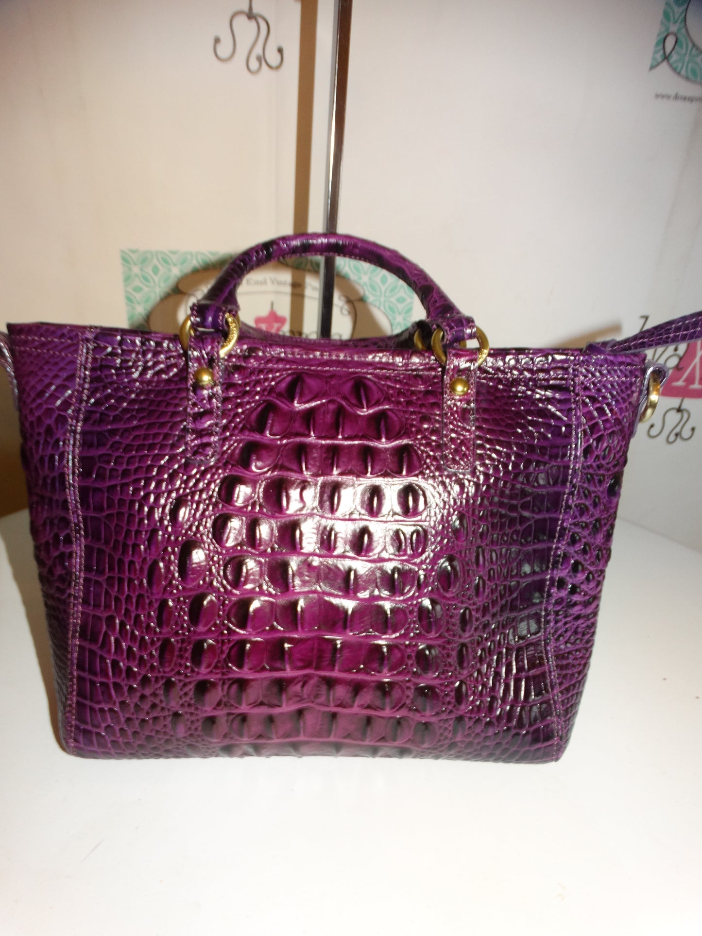 Authentic Brahmin Purple Purse Size  L