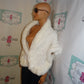 White Faux Fur Shawll Size L-2x