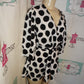 White/Black White Polka Dot Blouse Size M