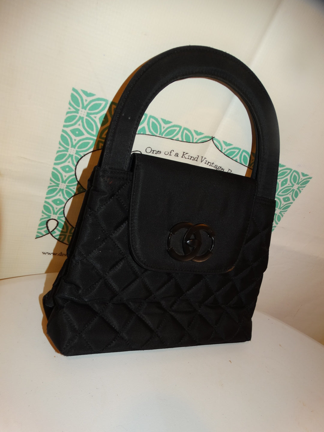 Vintage Small Black Purse Size S