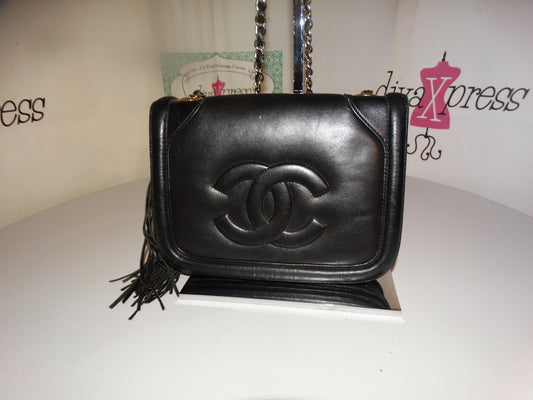 Vintage Leather CC Purse Black Size M  ( READ DESCRIPTION)